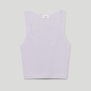 Aritzia Wilfred Tuscany Sleeveless Sweater Knit Tank Top Pastel Lilac